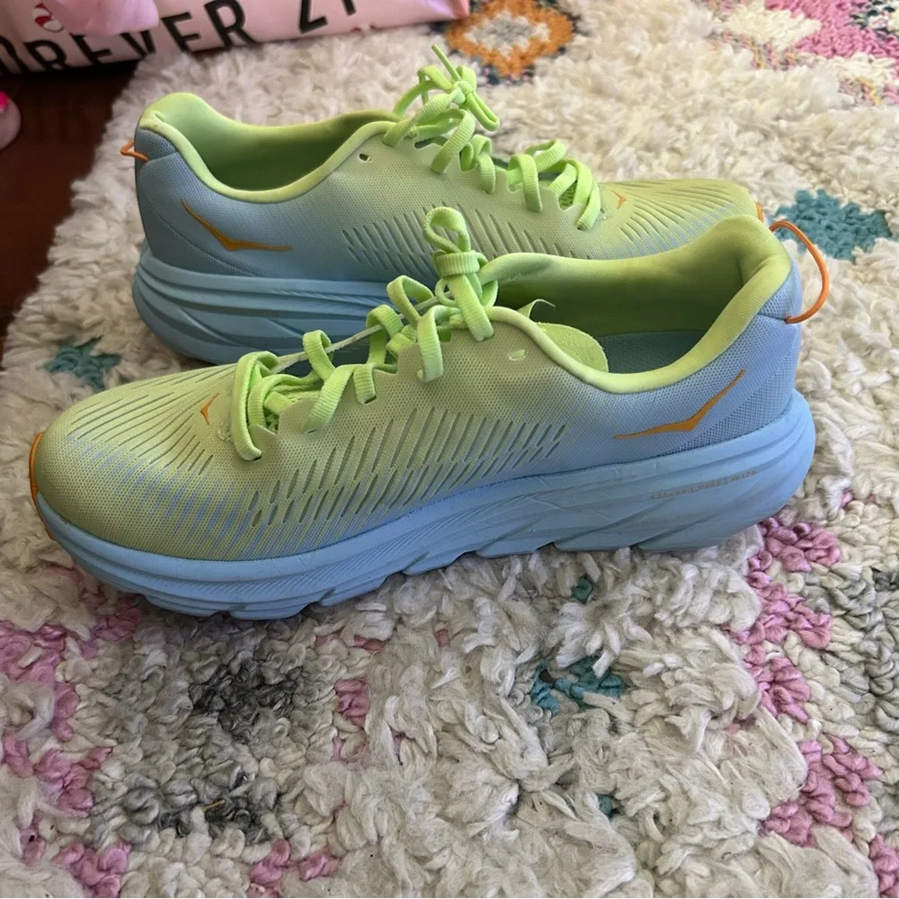 Hoka Women's Rincon 3 Blue and Green Color - Picture 7 of 12